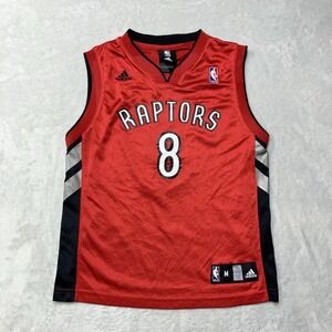 Toronto Raptors Jose Calderon #8 adidas‎ Jersey Red NBA Size Youth Medium